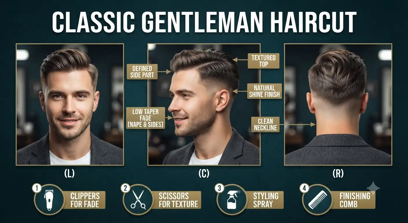classic gentleman haircut