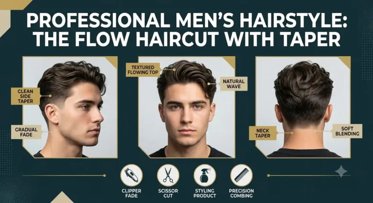 flow haircut with taper