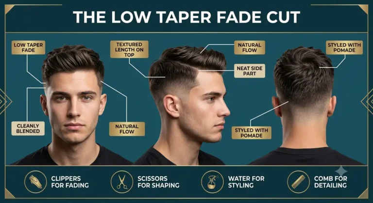 low taper fade cut