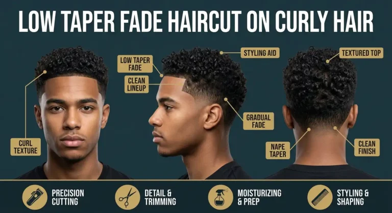 low taper fade haircut curly hair