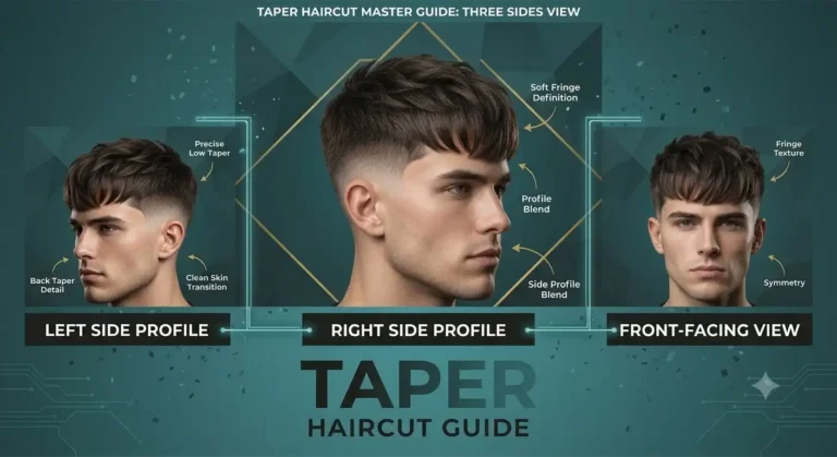 low taper fringe straight hair