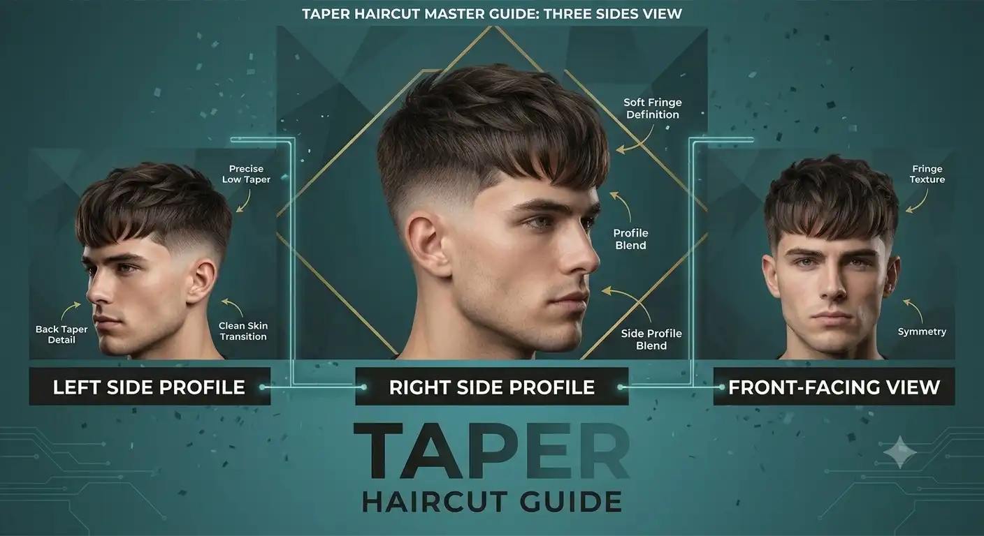 low taper fringe straight hair