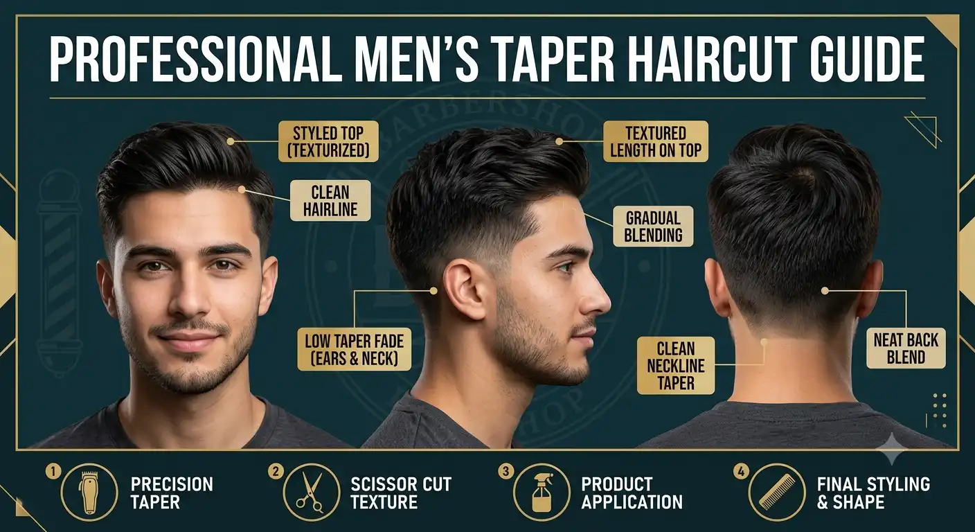 mens taper haircut