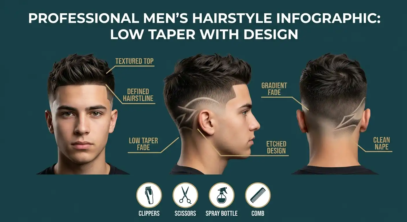 low taper with design image