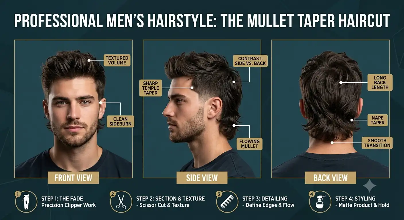 mullet taper haircut