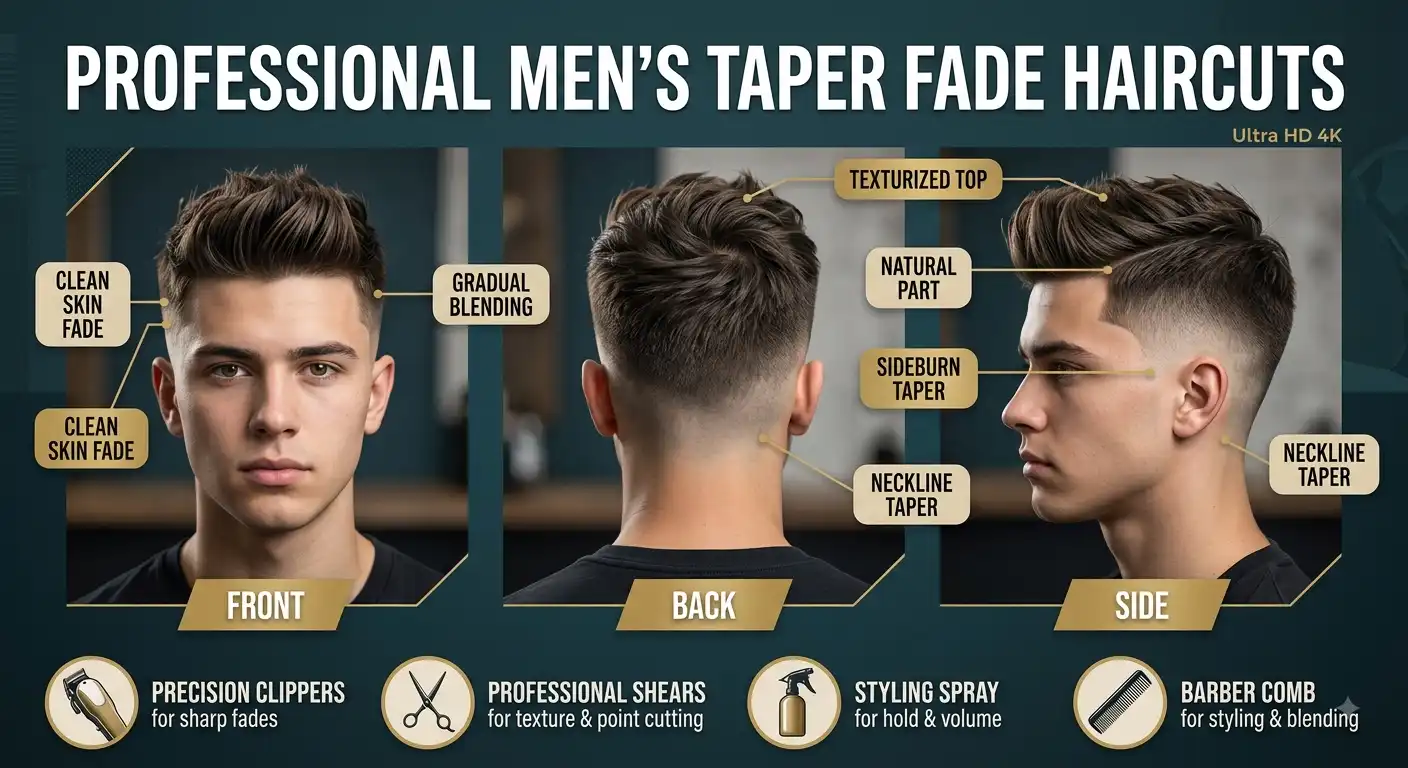 taper fade haircuts image