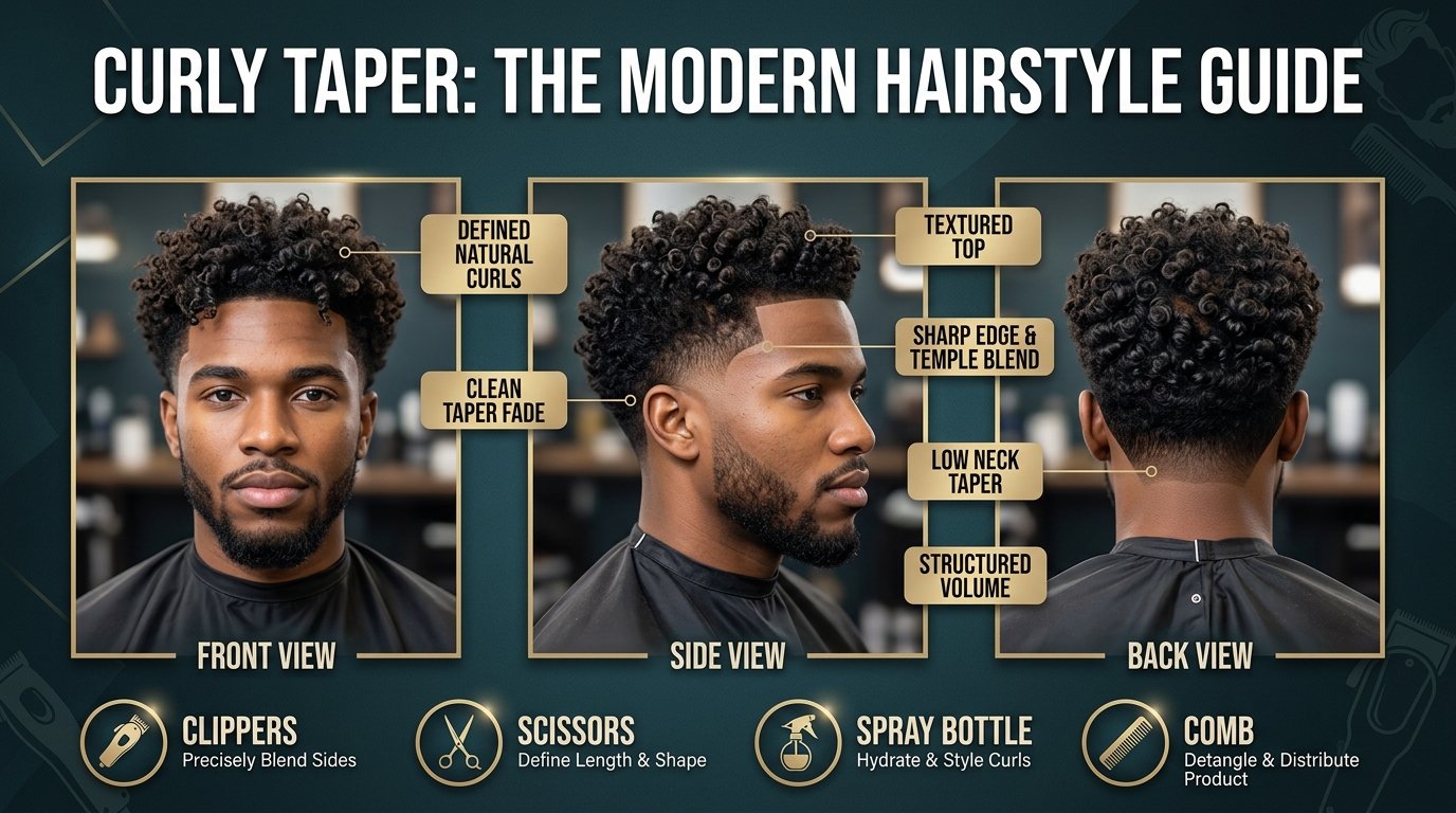 curly taper image