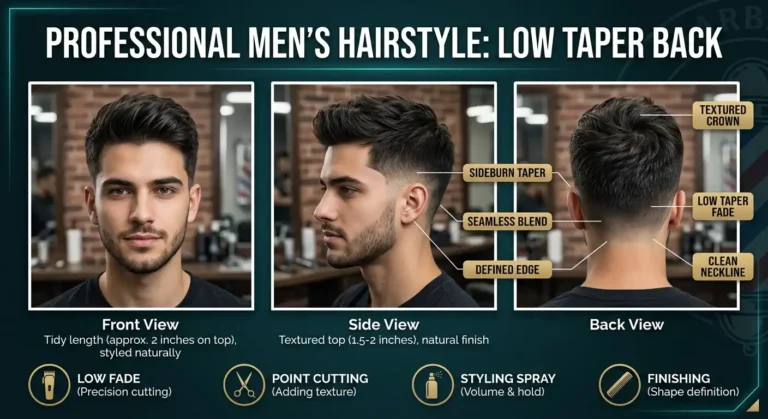 low taper on the back image