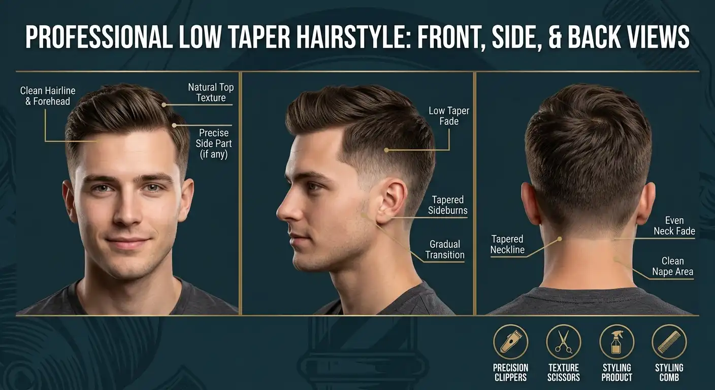 low taper white guy image