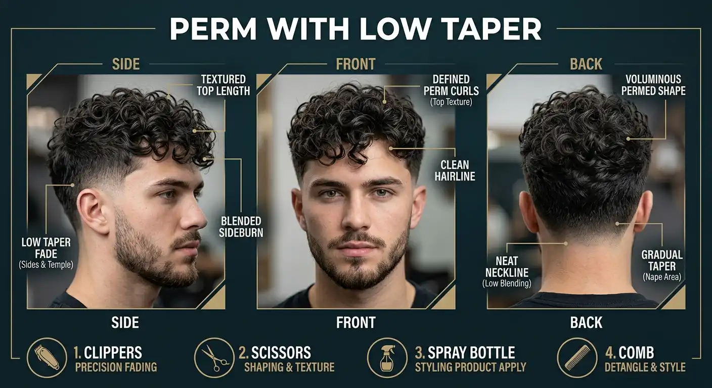 Perm With Low Taper image